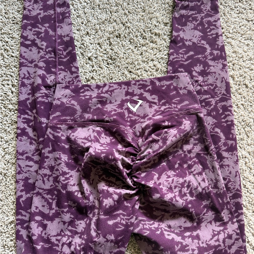 Purple Patterned Women's Leggings